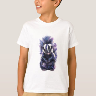 Purple Galaxy Spotted Skunk Kids T-Shirt