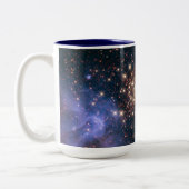 Purple Galaxy Starry Sky Supernova Astronomy Space Two-Tone Coffee Mug (Left)