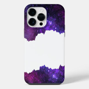 Purple galaxy stars iPhone 14 pro max case