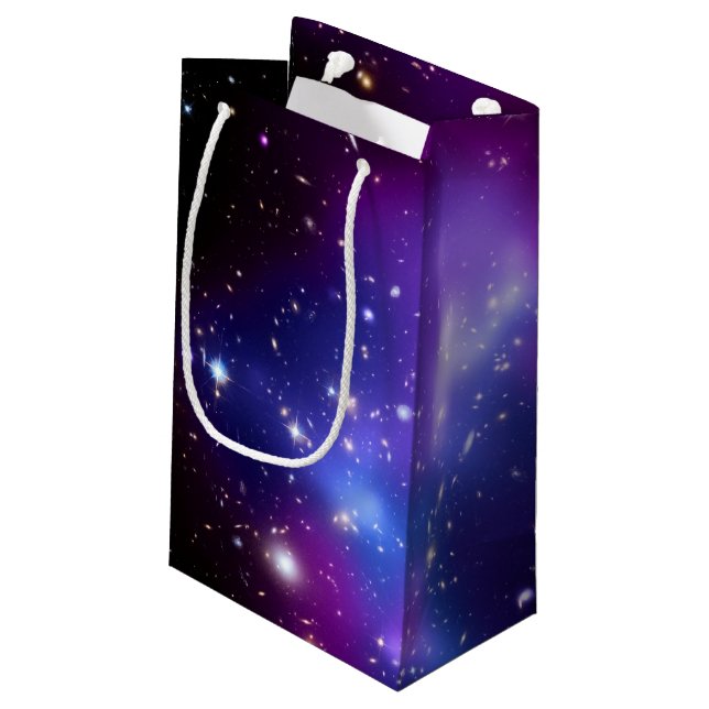 Purple Galaxy Universe Astronomy NASA Space Small Gift Bag (Back Angled)