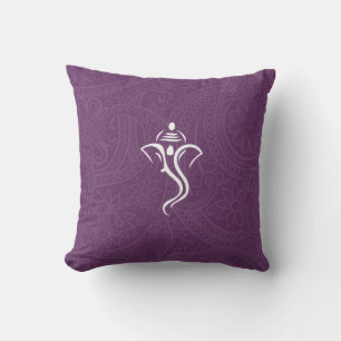 Purple Ganesha Pillow