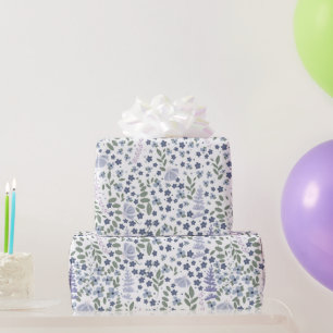 Purple Garden Flowers  Wrapping Paper