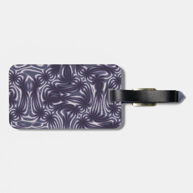 Purple Garden Luggage Tag (Back Horizontal)