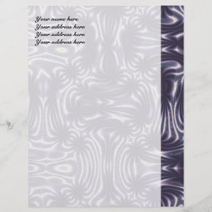 Purple Garden Personalized Letterhead