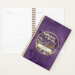 Purple Garden Planner – Custom Notebook