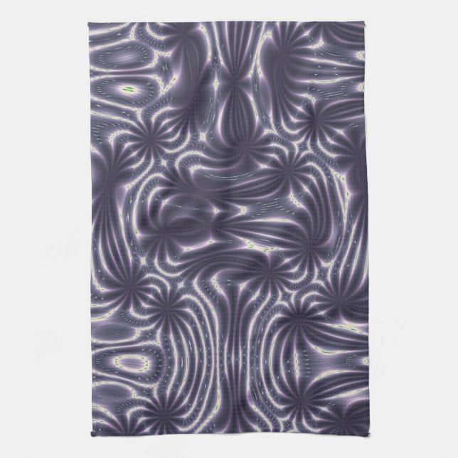 Purple Garden Tea Towel (Vertical)