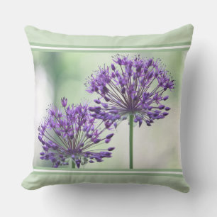 Purple Garden Themed Patio Cushion