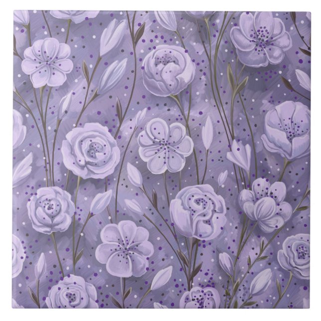 Purple Garden Tile (Front)