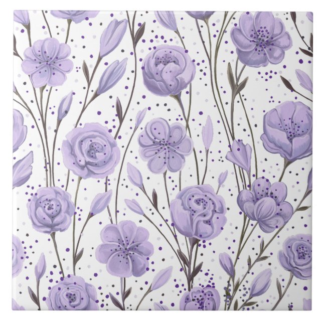 Purple Garden Tile (Front)