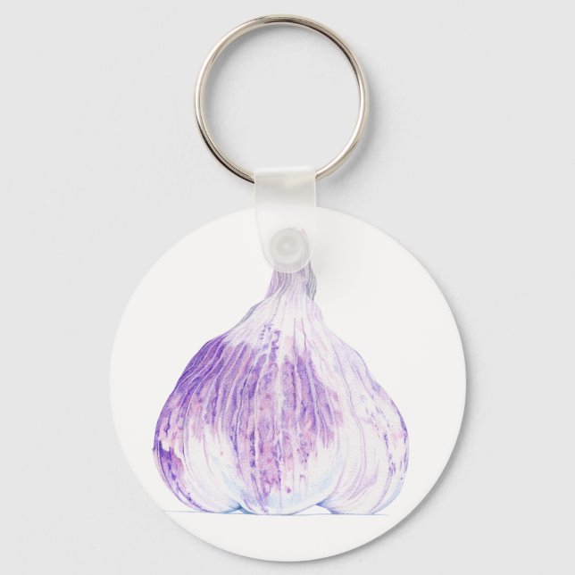 Purple Garlic Keychain (Front)