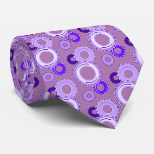 Purple Gears on Lavender Tie