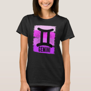 Purple Gemini June Birthday Born In May Astrology T-Shirt