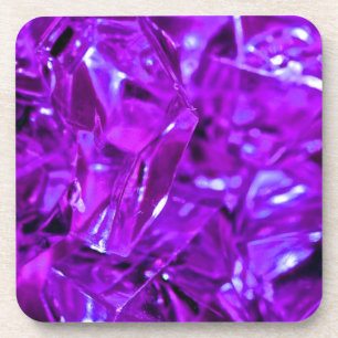 Purple gemstone crystal amethyst coaster