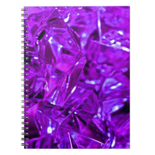 Purple gemstone crystal amethyst notebook