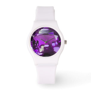 Purple Gemstone Watch