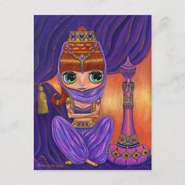 Purple Genie Postcard (Front)