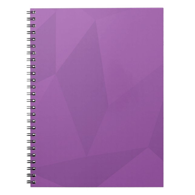 Purple, geometric, cool, trendy, modern simple art notebook (Front)
