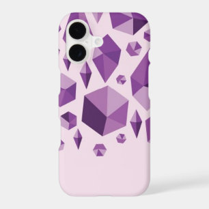 Purple geometric jewel shapes