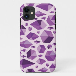 Purple geometric jewel shapes Case-Mate iPhone case