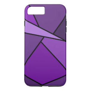 Purple Geometric Shapes iPhone 8 Plus/7 Plus Case