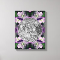 Purple Geranium Flower Frame Create Your Own Photo