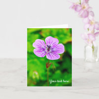 Purple Geranium Greeting Card