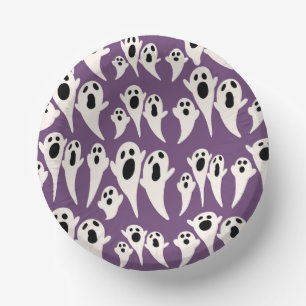 Purple Ghost For The Perfect Party  Paper Plate