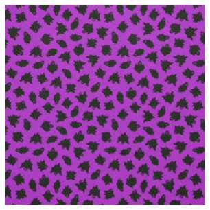 Purple Ghost Happy Halloween Modern Fabric