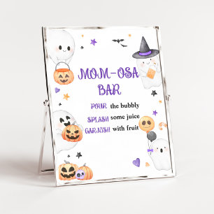 Purple Ghost Little Boo Mum Osa Bar Sign