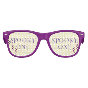 Purple Ghost Spooky One Halloween First Birthday Kids Sunglasses