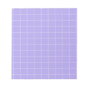 Purple Gingham Chequered Classic Stationery Notepad