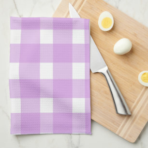 Purple Gingham Kitchen Towel