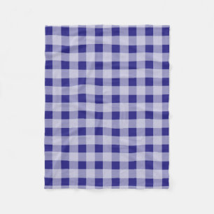 Purple gingham pattern fleece picnic blankets