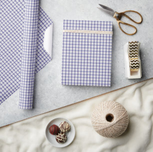 Purple Gingham Wrapping Paper