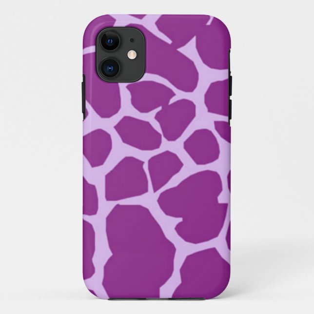 Purple Giraffe Art Case-Mate iPhone Case (Back)