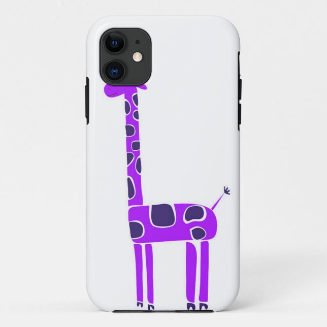 Purple Giraffe iPhone 5 case (Back)