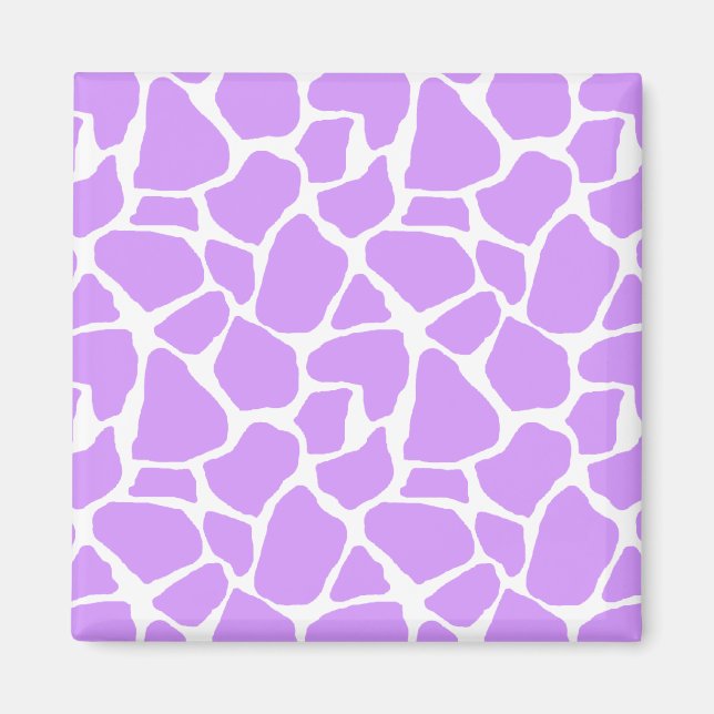 Purple Giraffe Pattern Magnet (Front)