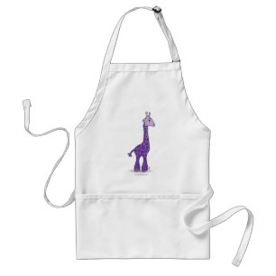Purple giraffe standard apron