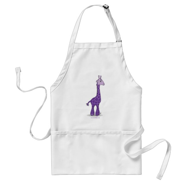 Purple giraffe standard apron (Front)