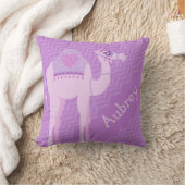 Purple girls named camel chevron cushion pillow (Blanket)