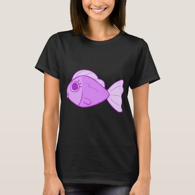 Purple Girly Fish T-Shirt (Front)