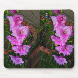 Purple Gladiola Flower Mousepad