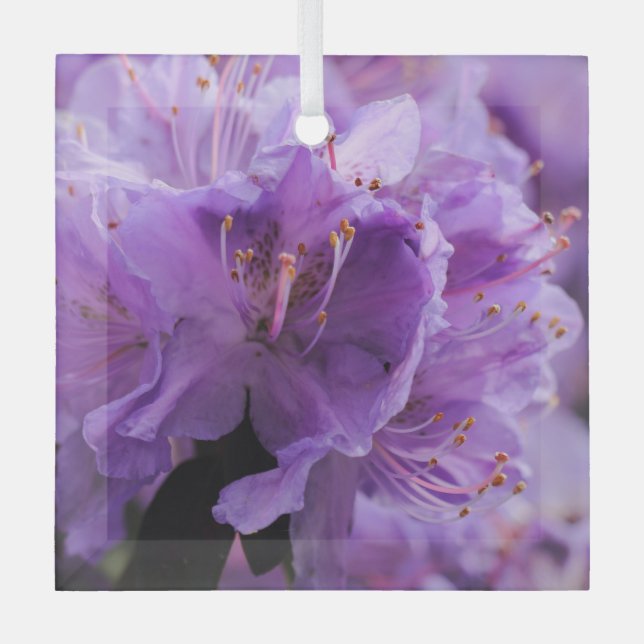 PURPLE  GLASS TREE DECORATION (Front)
