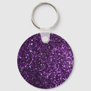 Purple Glimmer Key Ring