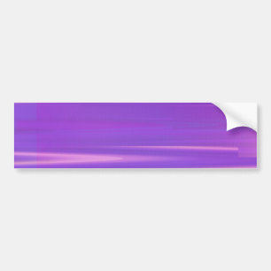 Purple Glitch Art Vaporwave Aesthetic Horizontal Bumper Sticker