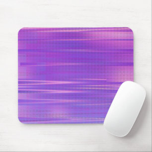 Purple Glitch Art Vaporwave Aesthetic Horizontal Mouse Pad
