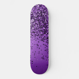 PURPLE Glitter #2 (Faux Glitter) #shiny #decor Skateboard