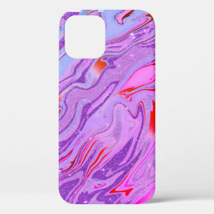 Purple glitter and marble Case-Mate iPhone case