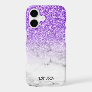 Purple Glitter And Marbled