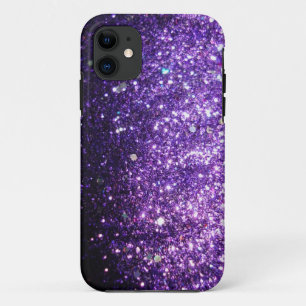 Purple Glitter Bling Cover iPhone 5 Case